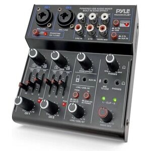 Pyle Professional Wireless DJ Audio - 4 Channel Bluetooth Controller Sound Mixer